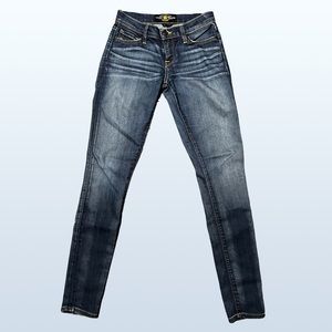 LUCKY Brand Low-Rise Skinny Jeans, Size 25
